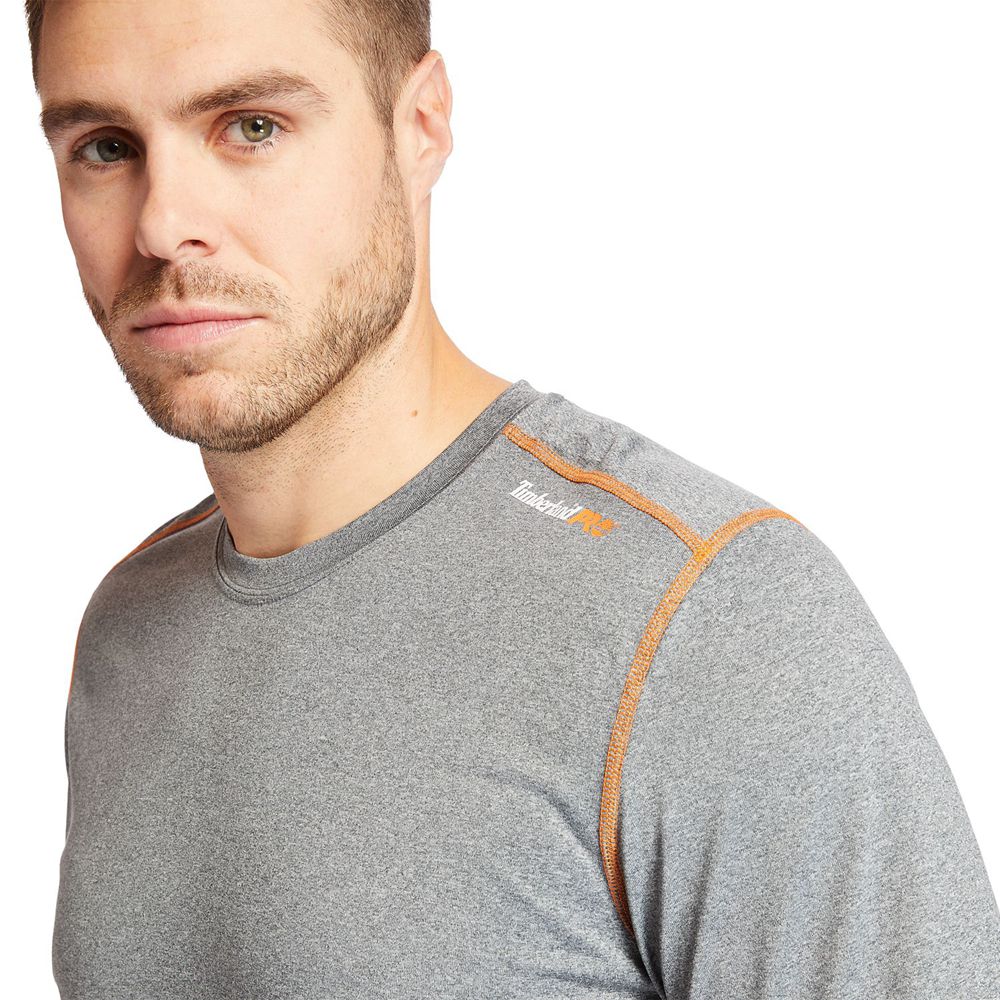 Camisetas Timberland Hombre Pro® Big & Tall Wicking Good Sport Short-Sleeve Gris - Chile QSV-473196